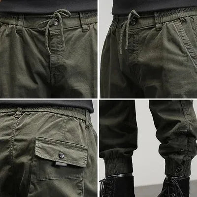 Haband Men's Casual Joe® Stretch Waist Poplin Cargo Pants | Blair
